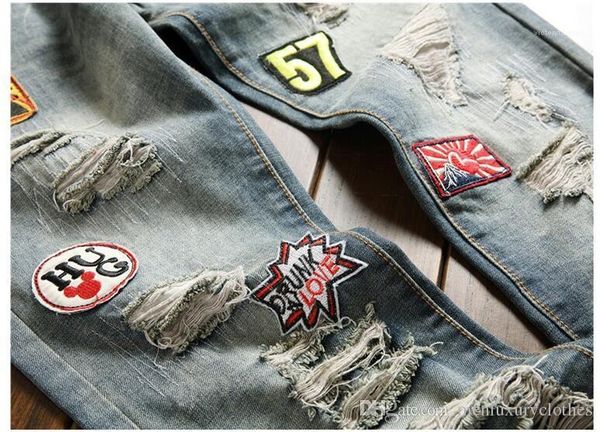 jeans fashion straight slim fit male teenager skateboard rapper hihop jeans pants mens designer ripped, Blue
jeans fashion straight slim fit male teenager skateboard rapper hihop jeans pants mens designer ripped, Blue