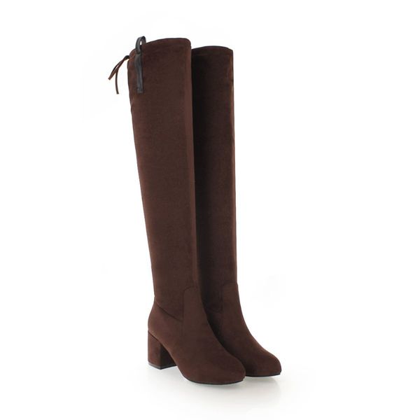 2020 new women's high heels boots winter suede shoes woman round head laces solid color fashion high heels boots size 33-48, Black
2020 new women's high heels boots winter suede shoes woman round head laces solid color fashion high heels boots size 33-48, Black