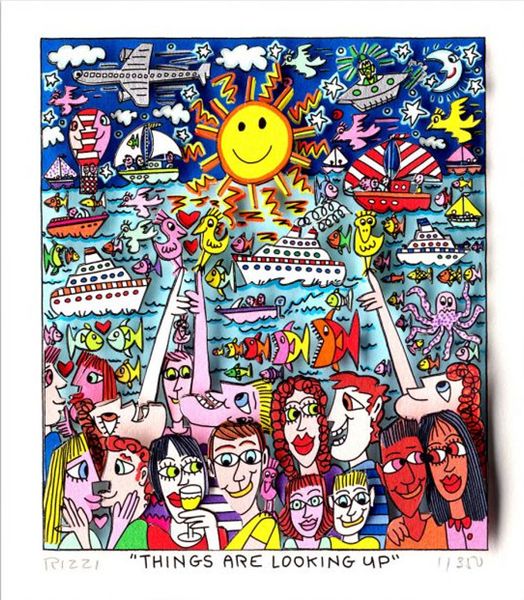 james rizzi - things are looking up home decor handcrafts oil painting on canvas wall art picture 191222
james rizzi - things are looking up home decor handcrafts oil painting on canvas wall art picture 191222
