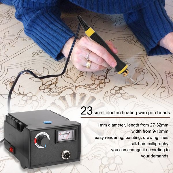 electric pyrography pen gourd wooden pyrography machine engraving machine with 23pcs adjustable temperature heating pen heads
electric pyrography pen gourd wooden pyrography machine engraving machine with 23pcs adjustable temperature heating pen heads