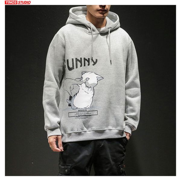 dropshipping autumn male streetwear cat cartoon pattern outwear hoodies 2019 mens causal pocket japanese hooded pullover, Black
dropshipping autumn male streetwear cat cartoon pattern outwear hoodies 2019 mens causal pocket japanese hooded pullover, Black