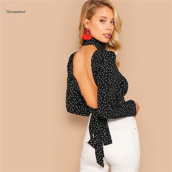 backless bow knot блуза open polka dot печати crop женщины весеннее втулки крышки шеи sexy короткие bloues женские топы, White
backless bow knot блуза open polka dot печати crop женщины весеннее втулки крышки шеи sexy короткие bloues женские топы, White