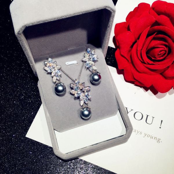 vintage jewelry sets for women s925 silver gray freshwater pearls cubic zirconia stud earrings necklace pendant fine jewelry t190626
vintage jewelry sets for women s925 silver gray freshwater pearls cubic zirconia stud earrings necklace pendant fine jewelry t190626