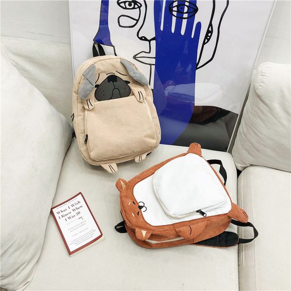 korean style new shappy dog cute cartoon animal corduroy couple men and women backpack small backpack
korean style new shappy dog cute cartoon animal corduroy couple men and women backpack small backpack