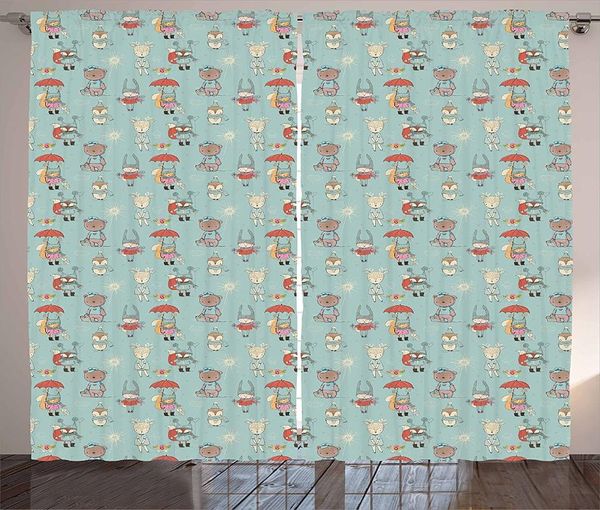 baby curtains living room bedroom multicolor window drapes for kitchen doodle style pattern for kids with forest wildlife animal
baby curtains living room bedroom multicolor window drapes for kitchen doodle style pattern for kids with forest wildlife animal