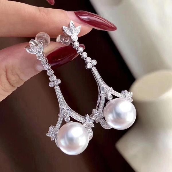 d406 pearl earrings fine jewelry 925 sterling silver natural 9-10mm round fresh water white pearls dangle earrings for women, Golden;silver
d406 pearl earrings fine jewelry 925 sterling silver natural 9-10mm round fresh water white pearls dangle earrings for women, Golden;silver