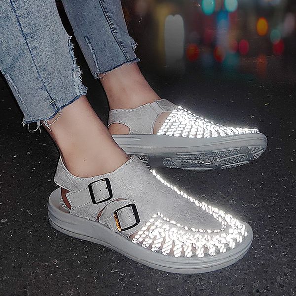 2019 trendy reflective shine men sandals popular weaving beach breathable sandals wading non-slip flip flop summer creek shoes, Black
2019 trendy reflective shine men sandals popular weaving beach breathable sandals wading non-slip flip flop summer creek shoes, Black