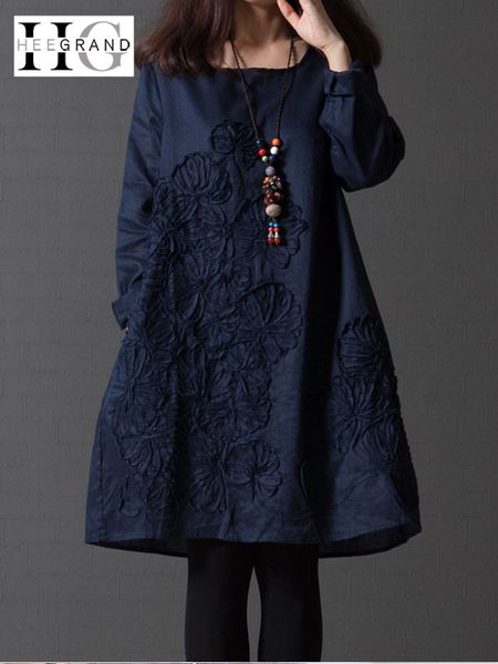 2018 Autumn Loose Linen Retro Women Dress 3XL Embroidered Print Dress Casual Oversize Long Sleeve Vestidos WQL5723
2018 Autumn Loose Linen Retro Women Dress 3XL Embroidered Print Dress Casual Oversize Long Sleeve Vestidos WQL5723