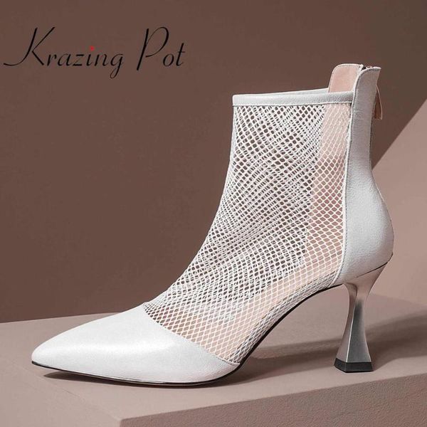 krazing горшок 2020 новая твердая кожа овец сетки воздуха на высоких каблуках заостренный носок зрелые солнцезащитное дышащие молнии лодыжки, Black
krazing горшок 2020 новая твердая кожа овец сетки воздуха на высоких каблуках заостренный носок зрелые солнцезащитное дышащие молнии лодыжки, Black