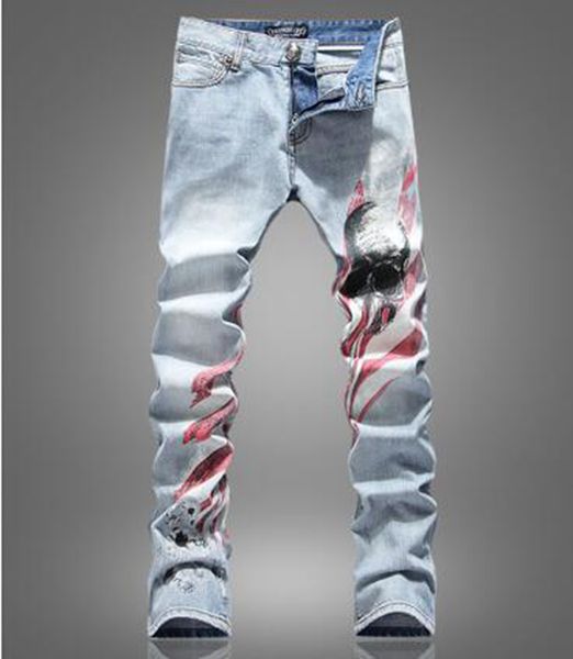 men's europe the united states south korea version of the new personality fashion slimming straight tube printed denim leg trousers / 2, Blue
men's europe the united states south korea version of the new personality fashion slimming straight tube printed denim leg trousers / 2, Blue