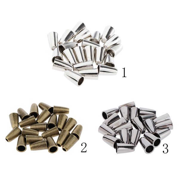 60pcs single hole cord ends cord ser ends end pieces cord closure end, bronze silver black
60pcs single hole cord ends cord ser ends end pieces cord closure end, bronze silver black