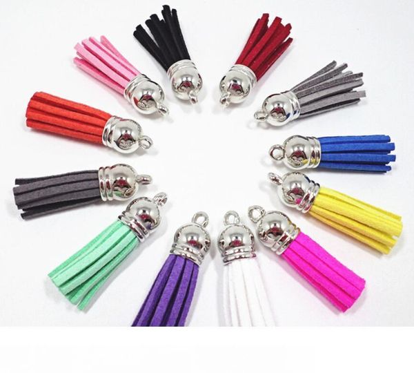 100pcs lot suede tassel for keychain straps jewelry charms leather tassel 40mm diy jewelry bracelet making findings, Bronze;silver
100pcs lot suede tassel for keychain straps jewelry charms leather tassel 40mm diy jewelry bracelet making findings, Bronze;silver