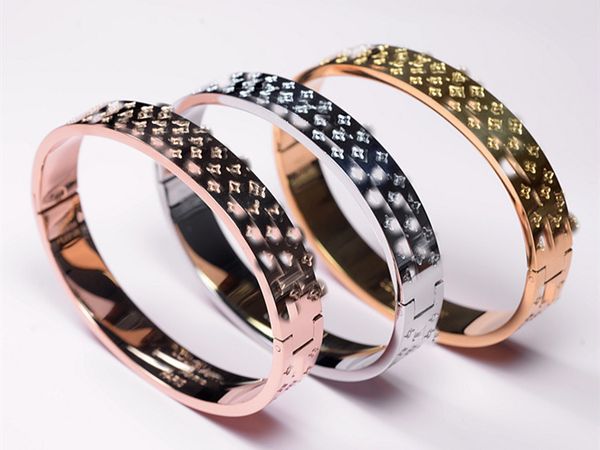 titanium steel bracelet european and american fashion pattern bracelet rose gold, Black
titanium steel bracelet european and american fashion pattern bracelet rose gold, Black