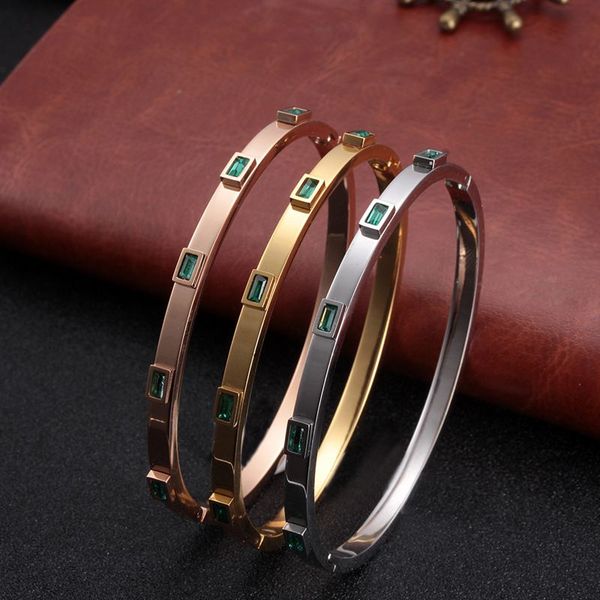 luxury open cuff bangles bracelets crystal zirconia bangles rose gold color stainless steel bracelet for women brand jewelry, Black
luxury open cuff bangles bracelets crystal zirconia bangles rose gold color stainless steel bracelet for women brand jewelry, Black