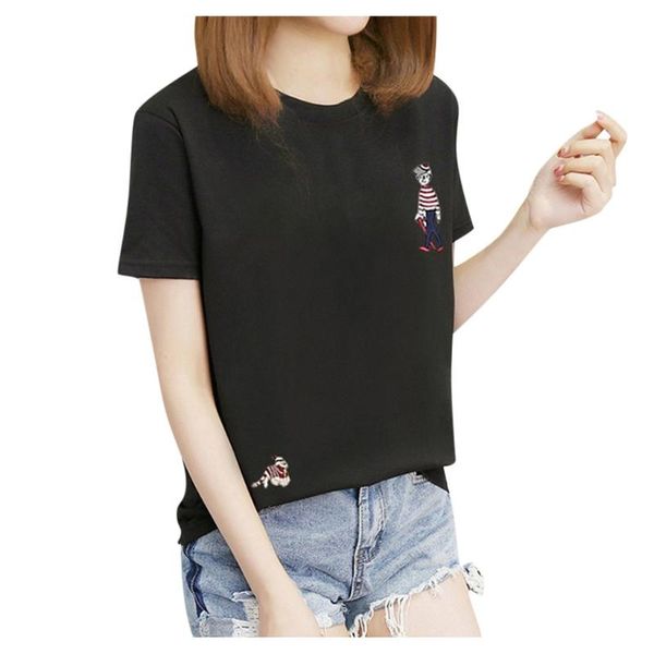 hamboder 2020 women t-shirts fashion color o-neck embroidery short sleeve summer shirt t-shirt #35%, White
hamboder 2020 women t-shirts fashion color o-neck embroidery short sleeve summer shirt t-shirt #35%, White
