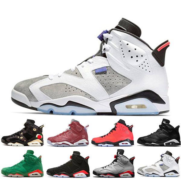 Top Quality 2019 Bred VI 6 6s Mens Basketball Shoes Infrared 23 3M Reflective Tinker Slam Dunk CNY Wheat Men Sports Sneaker Designer Trainer
Top Quality 2019 Bred VI 6 6s Mens Basketball Shoes Infrared 23 3M Reflective Tinker Slam Dunk CNY Wheat Men Sports Sneaker Designer Trainer