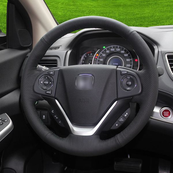black leather black perforated leather hand stitched car steering wheel covers for honda series /crv /xrv /city /civic/ fit
black leather black perforated leather hand stitched car steering wheel covers for honda series /crv /xrv /city /civic/ fit