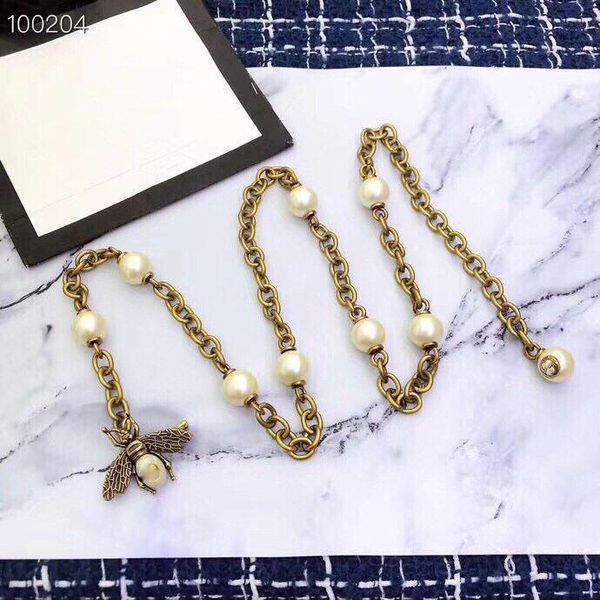 bee pearl necklace waist chain designer earrings bracelet necklace jewelry rings luxury mens 14k gold chains cuban link chain 2020 new, Silver
bee pearl necklace waist chain designer earrings bracelet necklace jewelry rings luxury mens 14k gold chains cuban link chain 2020 new, Silver
