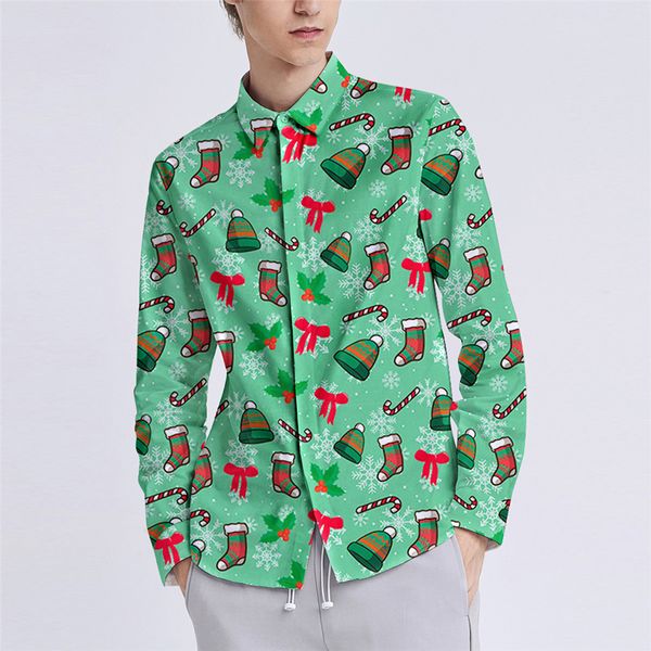mr.1991inc harajuku men women long sleeve casual shirts fashion christmas shirt turn-down collar loose shirt holiday clothing, White;black
mr.1991inc harajuku men women long sleeve casual shirts fashion christmas shirt turn-down collar loose shirt holiday clothing, White;black