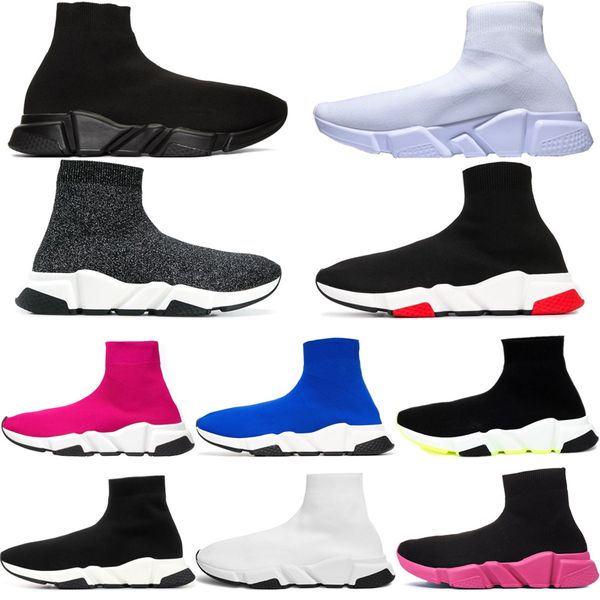 new arrival speed trainer platform sock casual shoes triple blakc white red bule flat fashion mens womens designer sneakers size 36-45, Black
new arrival speed trainer platform sock casual shoes triple blakc white red bule flat fashion mens womens designer sneakers size 36-45, Black