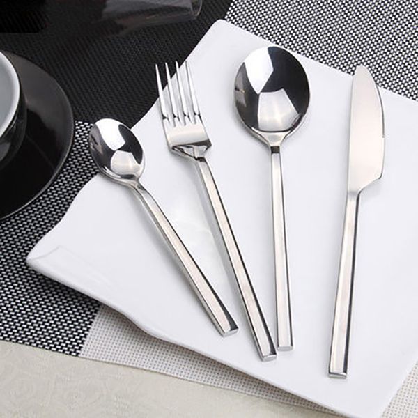 mirror polishing flatware stainless steel cutlery set western thicker knife spoon fork set
mirror polishing flatware stainless steel cutlery set western thicker knife spoon fork set