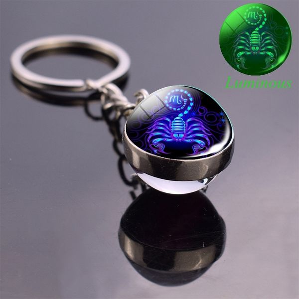 luminous keychain glow in the dark 12 zodiac sign sphere ball crystal key rings scorpio leo gemini constellation birthday gift, Silver
luminous keychain glow in the dark 12 zodiac sign sphere ball crystal key rings scorpio leo gemini constellation birthday gift, Silver