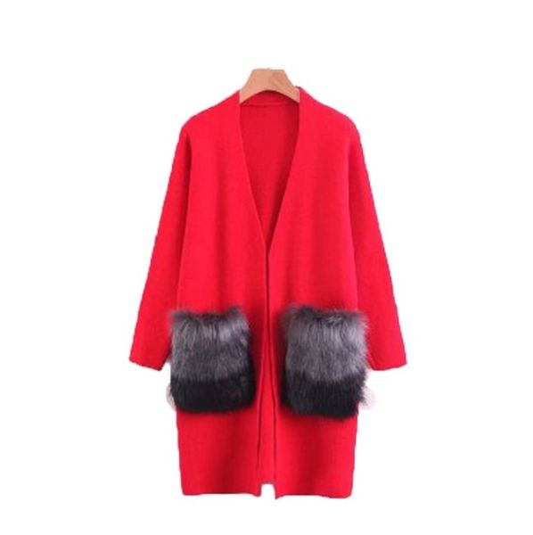 women's sweaters autumn women fashion warm v-neck knitted cardigan 2021 winter fur pocket open stitch coat female outwear, White;black
women's sweaters autumn women fashion warm v-neck knitted cardigan 2021 winter fur pocket open stitch coat female outwear, White;black