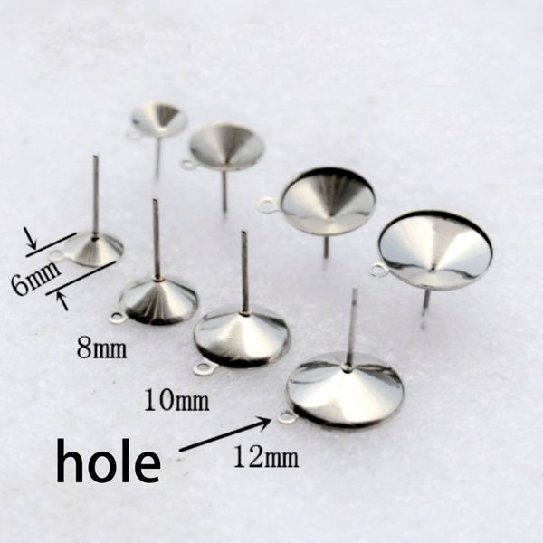 20pcs/lot 6/8/10/12mm stainless steel earring with hole settings cabochon base bezel trays for diy ear jewelry making findings, Blue;slivery
20pcs/lot 6/8/10/12mm stainless steel earring with hole settings cabochon base bezel trays for diy ear jewelry making findings, Blue;slivery