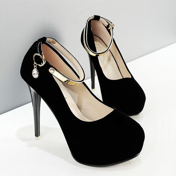 high heels wedding shoes woman platform high heel pumps women shoes ankle strap pumps woman, Black
high heels wedding shoes woman platform high heel pumps women shoes ankle strap pumps woman, Black