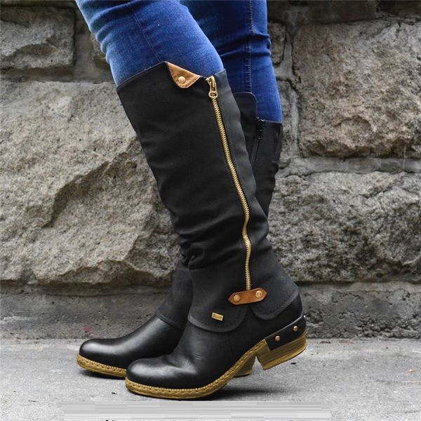 botas mujer largas fashion western style cowboy riding boots women knee-high round teo handmade leather women's boots #5, Black
botas mujer largas fashion western style cowboy riding boots women knee-high round teo handmade leather women's boots #5, Black