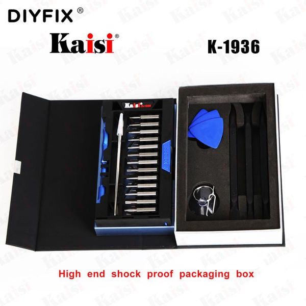 kaisi k-1936 screwdriver set magnetic bits with anti-static tweezers opening pry cowbar for opening electronics repair tool kit
kaisi k-1936 screwdriver set magnetic bits with anti-static tweezers opening pry cowbar for opening electronics repair tool kit