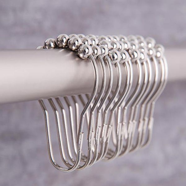 shower curtain hooks home accessories 12pcs/set convenient bath rollerball stainless steel glide rings practical
shower curtain hooks home accessories 12pcs/set convenient bath rollerball stainless steel glide rings practical