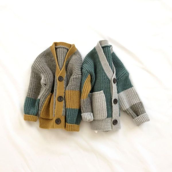 autumn boys girls sweater casual color block cardigans toddler girls jumper knitwear childrens long sleeve pocket sweater, Blue
autumn boys girls sweater casual color block cardigans toddler girls jumper knitwear childrens long sleeve pocket sweater, Blue