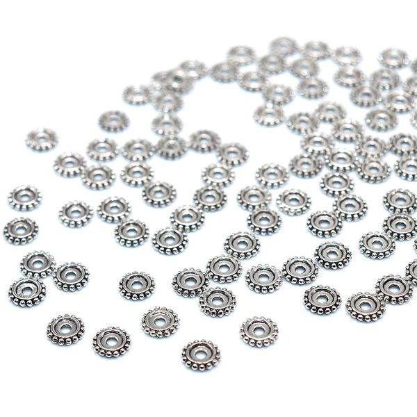 100/200pcs 8mm spacer beads vintage silver plated gearwheel round flat beads loose needlework jewelry making accessories
100/200pcs 8mm spacer beads vintage silver plated gearwheel round flat beads loose needlework jewelry making accessories
