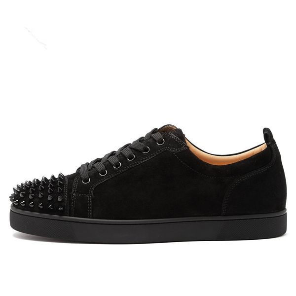 fashion spring lace up suede leather men shoes casual rivets stud flat mens casual shoes low spike sneakers runway shoes men, Black
fashion spring lace up suede leather men shoes casual rivets stud flat mens casual shoes low spike sneakers runway shoes men, Black