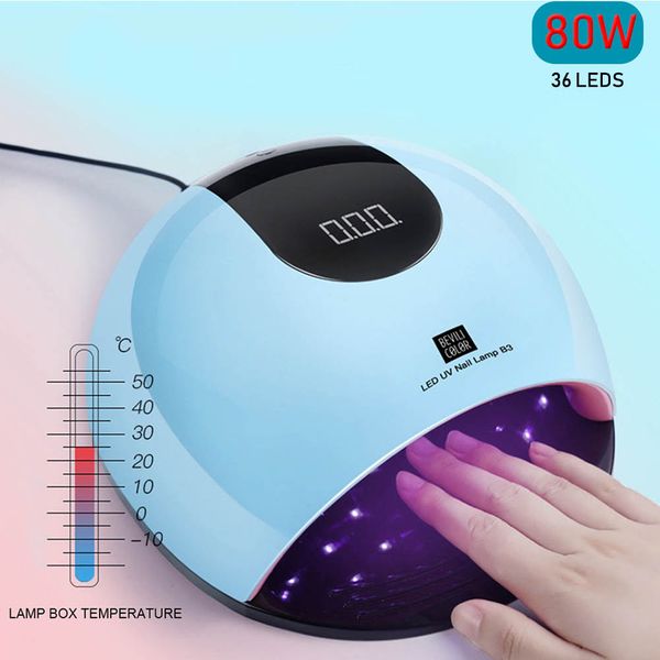 80w nail dryer uv lamp led lamp lcd di play 36 led un light lamp for curing gel poli h auto en ing nail manicure tool d18120801
80w nail dryer uv lamp led lamp lcd di play 36 led un light lamp for curing gel poli h auto en ing nail manicure tool d18120801