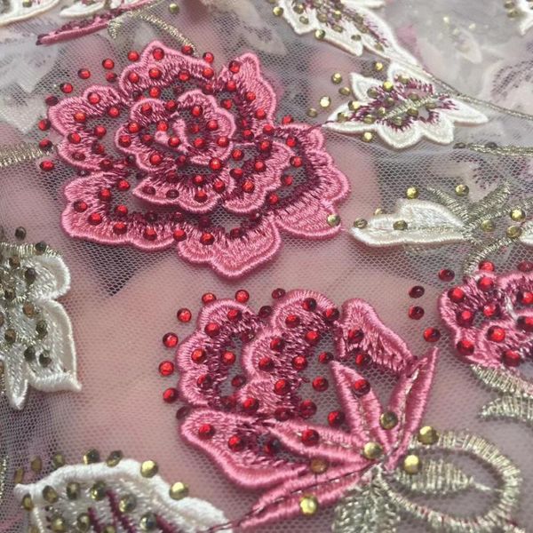 african french lace fabric with stones most popular embroidery nigerian lace fabrics for wedding party dress, Pink;blue
african french lace fabric with stones most popular embroidery nigerian lace fabrics for wedding party dress, Pink;blue