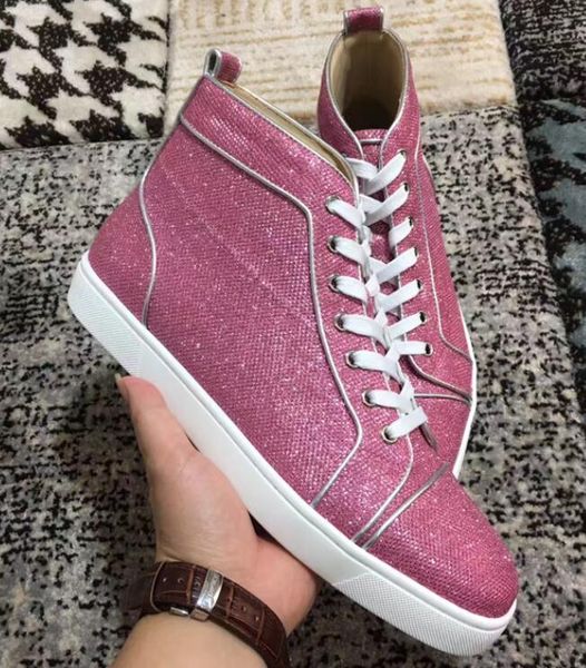 designer shoes spike red bottom sneakers leather junior calf casual outdoors loafer shoes glitter luxury mens women size with box dust bag, Black
designer shoes spike red bottom sneakers leather junior calf casual outdoors loafer shoes glitter luxury mens women size with box dust bag, Black