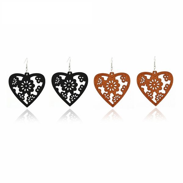 2colors hearts wooden earrings hollow out flower earring handmade wood pendant diy hook eardrop women lady jewelry designer gifts, Silver
2colors hearts wooden earrings hollow out flower earring handmade wood pendant diy hook eardrop women lady jewelry designer gifts, Silver