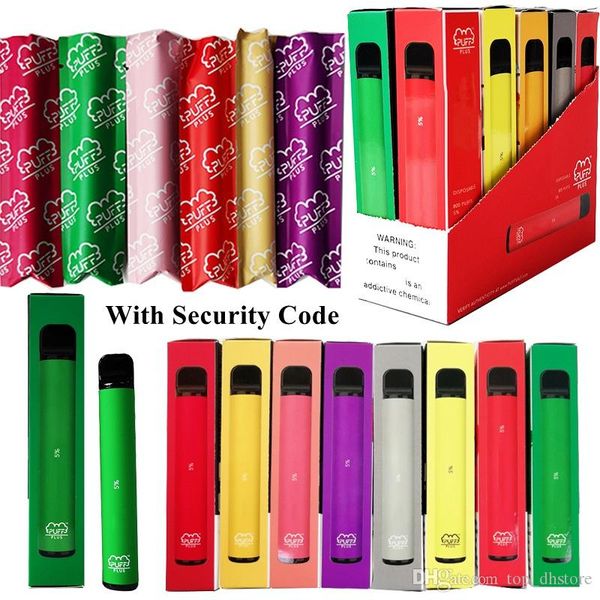 Puff Plus Vape Pen Starer Kit Diposable Device Pod 550mAh Battery 800 Puffs 3.2ml Cartridge Puff Bar Plus With Security Code Empty Pods
Puff Plus Vape Pen Starer Kit Diposable Device Pod 550mAh Battery 800 Puffs 3.2ml Cartridge Puff Bar Plus With Security Code Empty Pods