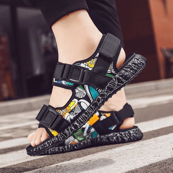 2019 summer selling trend men's sandals outdoor sandals breathable open toe casual shoes hong kong style men's, Black
2019 summer selling trend men's sandals outdoor sandals breathable open toe casual shoes hong kong style men's, Black