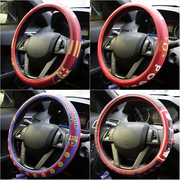 creative manchester bulls car steering wheel cover sport leather printing steering-wheels covers case for football fan
creative manchester bulls car steering wheel cover sport leather printing steering-wheels covers case for football fan