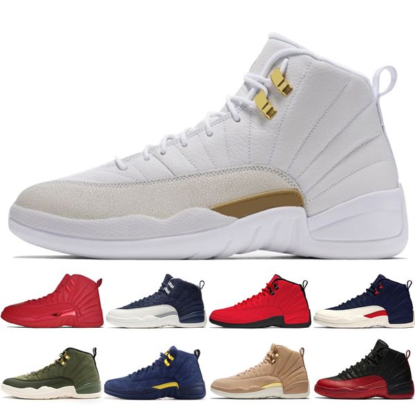 2019 new 12 12s gym red michigan wntr mens basketball shoes flu game international flight wings taxi men sports sneakers designer trainers
2019 new 12 12s gym red michigan wntr mens basketball shoes flu game international flight wings taxi men sports sneakers designer trainers