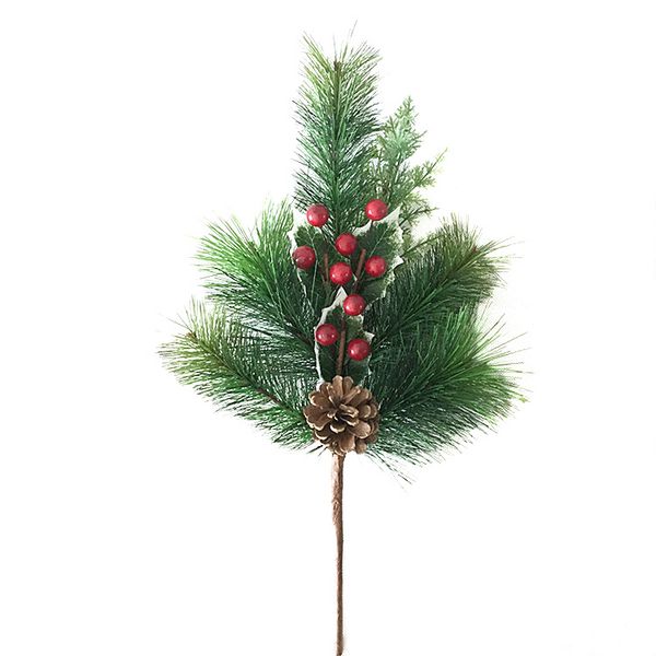 berries and pine pick 16 inch set of 6