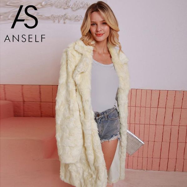 2019 winter coat women faux fur coat notched collar long sleeve outerwear jacket open front thicken parka overcoat plus size, Black
2019 winter coat women faux fur coat notched collar long sleeve outerwear jacket open front thicken parka overcoat plus size, Black