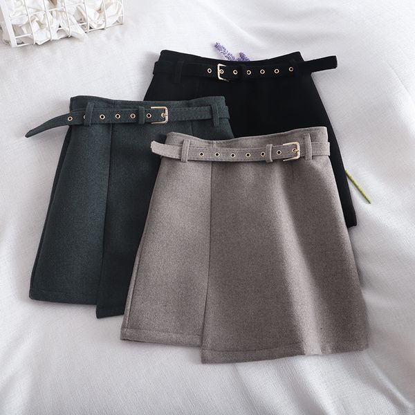 plaid a line heavy woolen skirts women high waist skirts with sashes wide leg preppy 2020 new autumn mini women, Black
plaid a line heavy woolen skirts women high waist skirts with sashes wide leg preppy 2020 new autumn mini women, Black