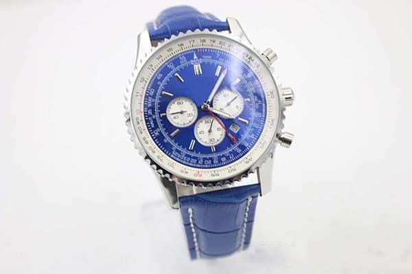 New Arrival Big Dial Quartz Chronograph Men's Watch Analog Blue Dial Fluted Bezel Platinum Skeleton Leather Bracklet Male Watch Relojoes
New Arrival Big Dial Quartz Chronograph Men's Watch Analog Blue Dial Fluted Bezel Platinum Skeleton Leather Bracklet Male Watch Relojoes