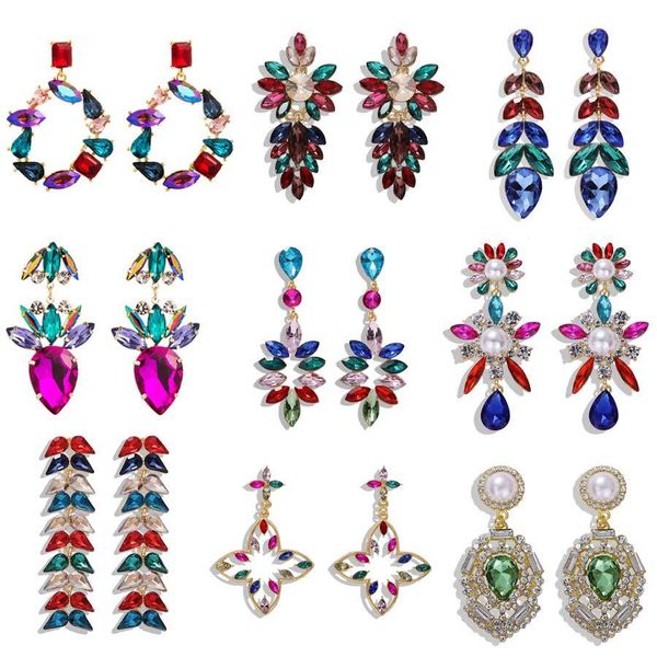dvacaman multi color crystal earrings for women wedding baroque long rhinestone drop earrings trendy flower jewelry party gift, Golden
dvacaman multi color crystal earrings for women wedding baroque long rhinestone drop earrings trendy flower jewelry party gift, Golden