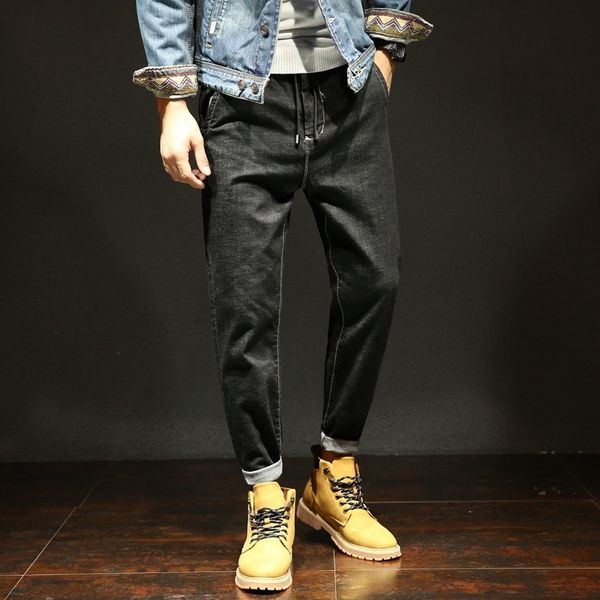 spring and summer new arrival jeans male elastic buckle hallen pants loose jeans, Blue
spring and summer new arrival jeans male elastic buckle hallen pants loose jeans, Blue