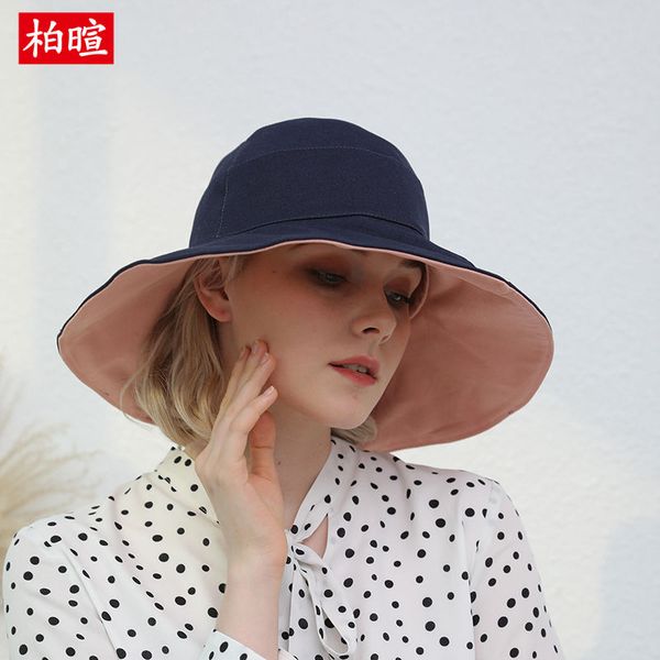 hat women's summer korea chic large brim fisherman's hat women's face covered travel sun visor sunscreen cloth can be folded, Blue;gray
hat women's summer korea chic large brim fisherman's hat women's face covered travel sun visor sunscreen cloth can be folded, Blue;gray